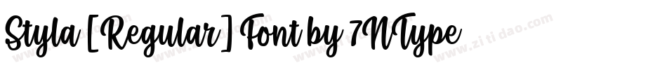 Styla [Regular] Font by 7NTypes字体转换